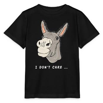 âne l’animal de zoo têtu et intelligent - T-shirt bio MINI CREATOR Stanley/Stella Enfant - noir - Devant - Mikhail (115cm)