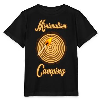 Camping Minimal - Stanley/Stella Kinder T-Shirt MINI CREATOR  - Schwarz - Vorne - Mikhail (115cm)