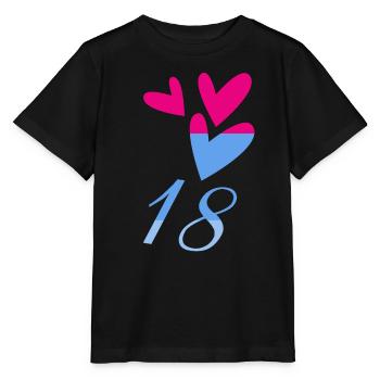 18. 18 ANS. 18e ANNIVERSAIRE. ANNIVERSAIRE 18 ANS. - T-shirt bio MINI CREATOR Stanley/Stella Enfant - noir - Devant - Mikhail (115cm)