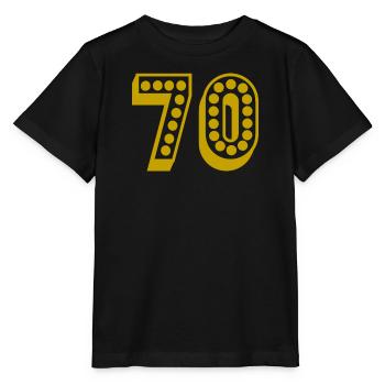 70. 70 ANS. 70e ANNIVERSAIRE. ANNIVERSAIRE 70 ANS. - T-shirt bio MINI CREATOR Stanley/Stella Enfant - noir - Devant - Mikhail (115cm)