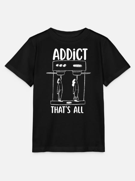 Kaffeesüchtig - Stanley/Stella Kinder T-Shirt MINI CREATOR - Schwarz
