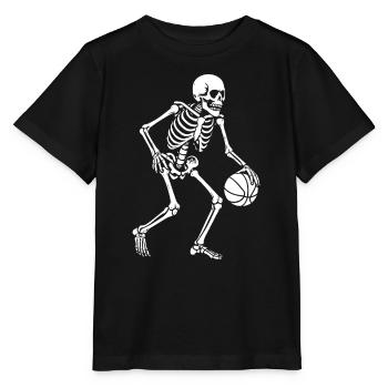Skeleton Dribbler Basketball - T-shirt bio MINI CREATOR Stanley/Stella Enfant - noir - Devant - Mikhail (115cm)