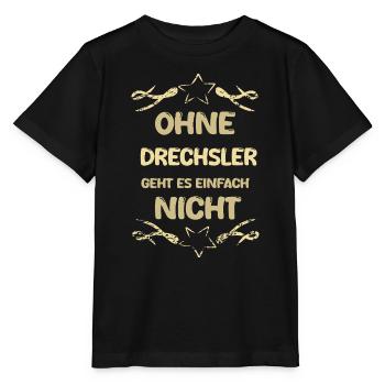 Tourneur - T-shirt bio MINI CREATOR Stanley/Stella Enfant - noir - Devant - Mikhail (115cm)