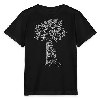 Arbre d’Andry – blanc - T-shirt bio MINI CREATOR Stanley/Stella Enfant - noir - Devant - Mikhail (115cm)
