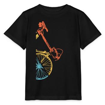 Vélo De Route Cycliste Cyclisme Super Vintage - T-shirt bio MINI CREATOR Stanley/Stella Enfant - noir - Devant - Mikhail (115cm)