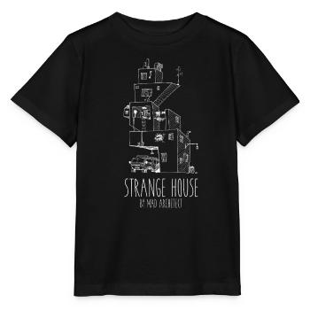 Strange House N° 1 White – Surreal House - Stanley/Stella MINI CREATOR Kids’ T-Shirt - black - Front - Mikhail (115cm)