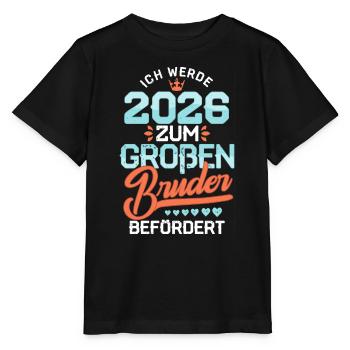 I Will 2026 Big Brother Pregnancy Baby - Stanley/Stella MINI CREATOR Kids’ T-Shirt - black - Front - Mikhail (115cm)