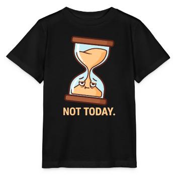 Le Sablier réticent - T-shirt bio MINI CREATOR Stanley/Stella Enfant - noir - Devant - Mikhail (115cm)