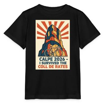 Calpe 2026 Vintage Cycling Poster - Stanley/Stella MINI CREATOR Kids’ T-Shirt - black - Front - Mikhail (115cm)