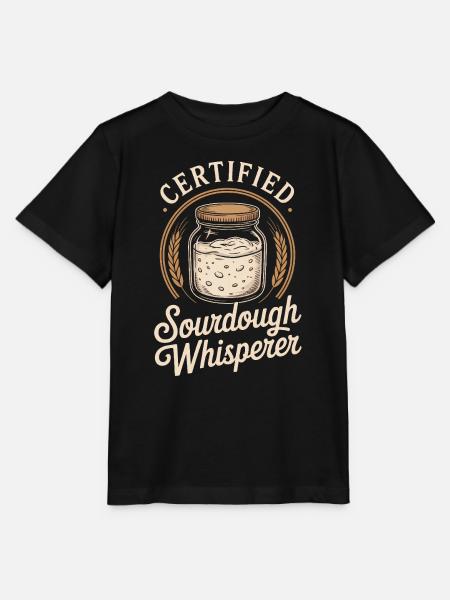 Sauerteig-Flüsterer-Krug-Abzeichen - Stanley/Stella Kinder T-Shirt MINI CREATOR - Schwarz