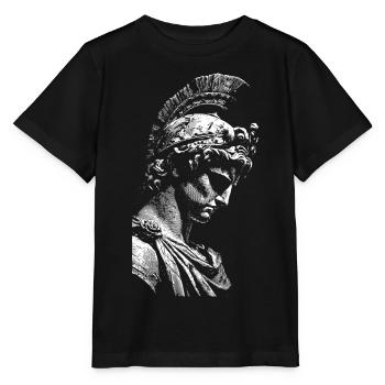 Antike Heldenstatue Kontrastdruck - Stanley/Stella Kinder T-Shirt MINI CREATOR  - Schwarz - Vorne - Mikhail (115cm)
