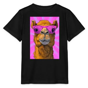 chameau - T-shirt bio MINI CREATOR Stanley/Stella Enfant - noir - Devant - Mikhail (115cm)