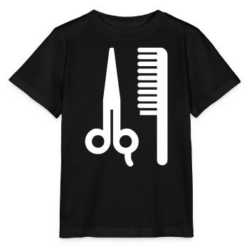 Friseur - Stanley/Stella Kinder T-Shirt MINI CREATOR  - Schwarz - Vorne - Mikhail (115cm)
