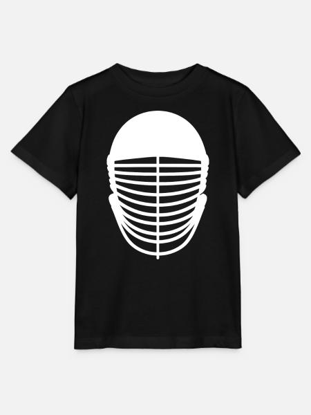 Fechtmaske Zeichnung - Stanley/Stella Kinder T-Shirt MINI CREATOR - Schwarz