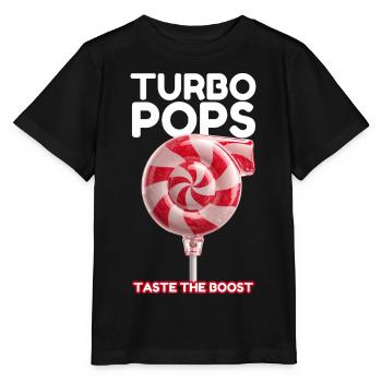 Turbo Pops Boost Lolli - Stanley/Stella Kinder T-Shirt MINI CREATOR  - Schwarz - Vorne - Mikhail (115cm)