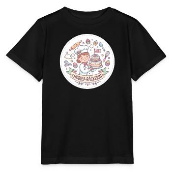 Hobby-Bäckerin Kuchenzauber - Stanley/Stella Kinder T-Shirt MINI CREATOR  - Schwarz - Vorne - Mikhail (115cm)
