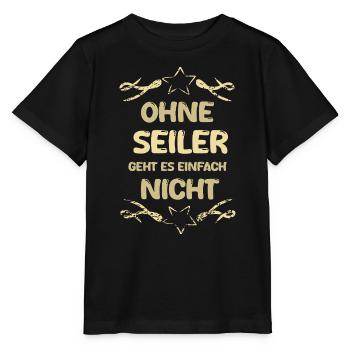 Spruch Seiler - Stanley/Stella Kinder T-Shirt MINI CREATOR  - Schwarz - Vorne - Mikhail (115cm)