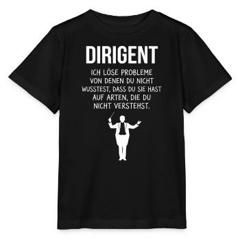 Dirigent Orchester Musiker Lustiger Berufsspruch - Stanley/Stella Kinder T-Shirt MINI CREATOR  - Schwarz - Vorne - Mikhail (115cm)