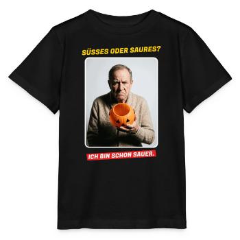 Süßes oder Saures? Ich bin schon sauer - Stanley/Stella Kinder T-Shirt MINI CREATOR  - Schwarz - Vorne - Mikhail (115cm)