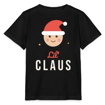 Lil' Claus – Passende Familienkinder zu Weihnachten - Stanley/Stella Kinder T-Shirt MINI CREATOR  - Schwarz - Vorne - Mikhail (115cm)