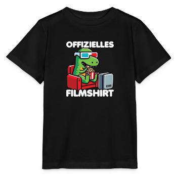 Official Movie Shirt Movie Fans Cineastes T-Rex - Stanley/Stella MINI CREATOR Kids’ T-Shirt - black - Front - Mikhail (115cm)