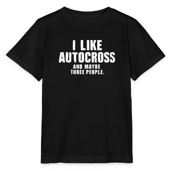 Lustiges Autocross Ich mag Autocross und drei Leute - Stanley/Stella Kinder T-Shirt MINI CREATOR  - Schwarz - Vorne - Mikhail (115cm)