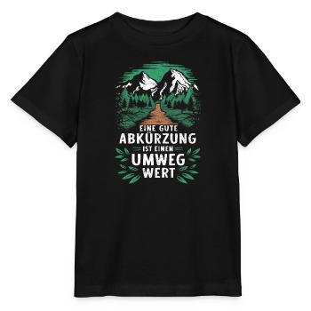 Funny hiker and mountaineer saying abbreviation - Stanley/Stella MINI CREATOR Kids’ T-Shirt - black - Front - Mikhail (115cm)