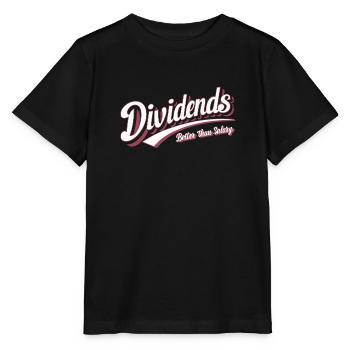Lustige finanzielle Unabhängigkeit von Dividendeninvestoren - Stanley/Stella Kinder T-Shirt MINI CREATOR  - Schwarz - Vorne - Mikhail (115cm)