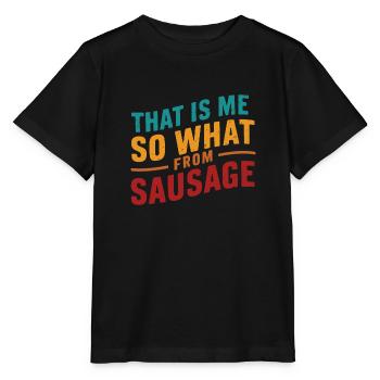 C’est moi, alors qu’en est-il de la saucisse allemande Denglish - T-shirt bio MINI CREATOR Stanley/Stella Enfant - noir - Devant - Mikhail (115cm)