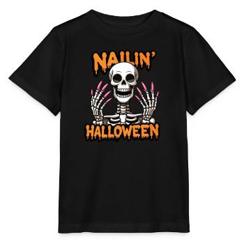Nailin Halloween Nail Tech Esthéticienne Nail Tech - T-shirt bio MINI CREATOR Stanley/Stella Enfant - noir - Devant - Mikhail (115cm)