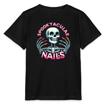 Spooktacular Nails Nail Tech Esthéticienne Nail Tech - T-shirt bio MINI CREATOR Stanley/Stella Enfant - noir - Devant - Mikhail (115cm)