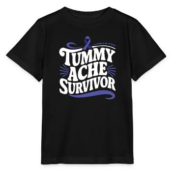 Mal de ventre survivant du syndrome de l’intestin Awarenes - T-shirt bio MINI CREATOR Stanley/Stella Enfant - noir - Devant - Mikhail (115cm)