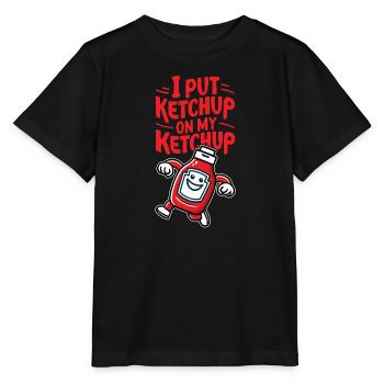 Ich gebe Ketchup auf meine Ketchupflasche Lustige Soße Ent - Stanley/Stella Kinder T-Shirt MINI CREATOR  - Schwarz - Vorne - Mikhail (115cm)