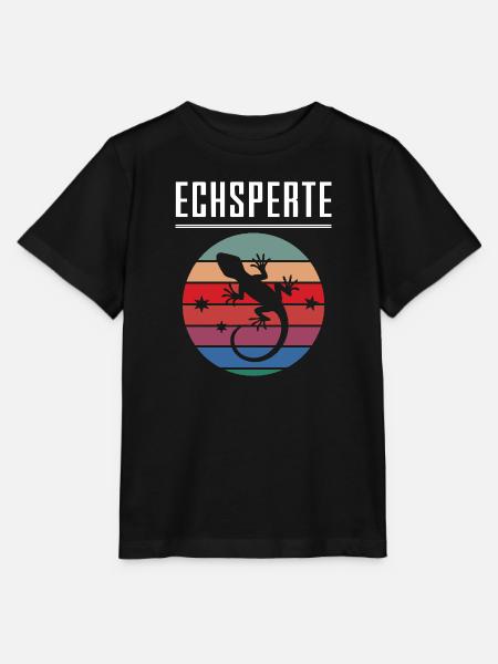 Echsperte Echspertin Lustiger Wortwitz Reptilien - Stanley/Stella Kinder T-Shirt MINI CREATOR - Schwarz