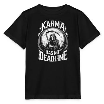 Karma hat keine Frist Schicksal Schicksal Balance - Stanley/Stella Kinder T-Shirt MINI CREATOR  - Schwarz - Vorne - Mikhail (115cm)