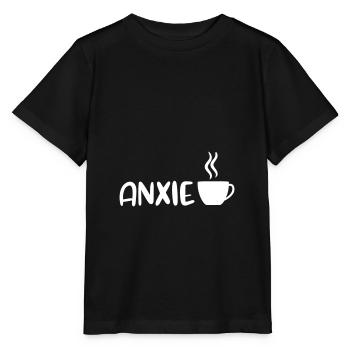 Anxiety Anxietee Anxietea Angst Tee Geschenk Shirt - Stanley/Stella Kinder T-Shirt MINI CREATOR  - Schwarz - Vorne - Mikhail (115cm)