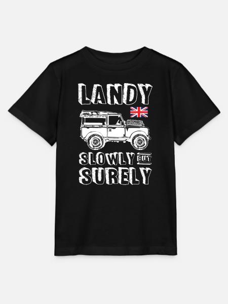 Landy Slowly But Surely - Stanley/Stella Kinder T-Shirt MINI CREATOR - Schwarz