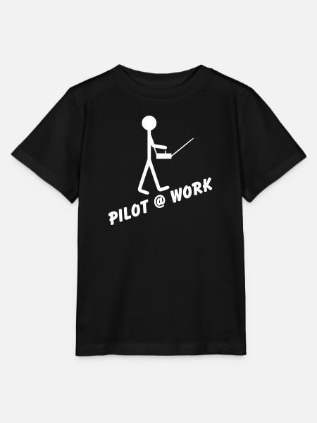 Pilot @ Work - Stanley/Stella Kinder T-Shirt MINI CREATOR - Schwarz