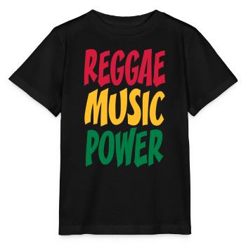 rasta music power - T-shirt bio MINI CREATOR Stanley/Stella Enfant - noir - Devant - Mikhail (115cm)