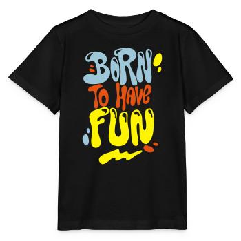 Né à avoir du plaisir - T-shirt bio MINI CREATOR Stanley/Stella Enfant - noir - Devant - Mikhail (115cm)