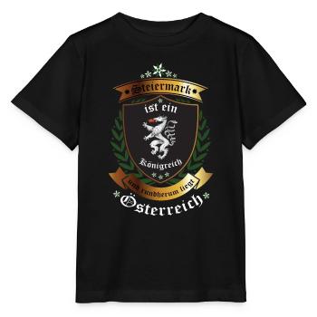 Steiermark - Stanley/Stella Kinder T-Shirt MINI CREATOR  - Schwarz - Vorne - Mikhail (115cm)