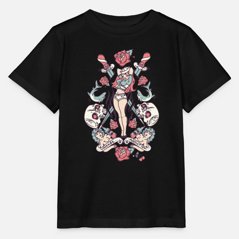 OLD TATTOO - T-shirt bio MINI CREATOR Stanley/Stella Enfant - noir