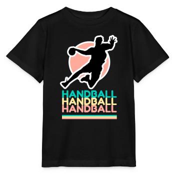 Handball, handball, handball - Stanley/Stella MINI CREATOR Kids’ T-Shirt - black - Front - Mikhail (115cm)