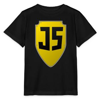 JavaScript Shield - Stanley/Stella MINI CREATOR Kids’ T-Shirt - black - Front - Mikhail (115cm)