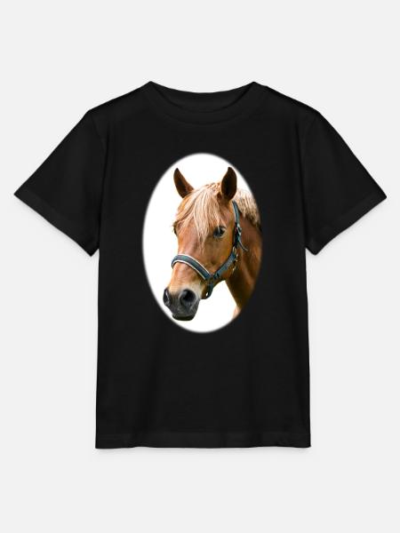 Horse. Pferd. - Stanley/Stella T-shirt MINI CREATOR til børn - sort