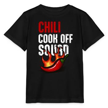 Chili Cook Off Squad Koch BBQ Griller Sauce piquante - T-shirt bio MINI CREATOR Stanley/Stella Enfant - noir - Devant - Mikhail (115cm)