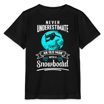 Snowboarding Holiday Ski Hut Freestyle - Stanley/Stella MINI CREATOR Kids’ T-Shirt - black - Front - Mikhail (115cm)