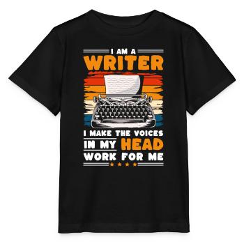 Schriftsteller Schreiben Literatur - Stanley/Stella Kinder T-Shirt MINI CREATOR  - Schwarz - Vorne - Mikhail (115cm)