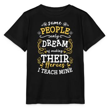 Aider à sauver les héros du quotidien - T-shirt bio MINI CREATOR Stanley/Stella Enfant - noir - Devant - Mikhail (115cm)