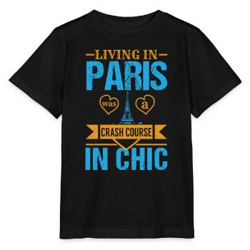 DAS LEBEN IN PARIS WAR EIN CRASHKURS IN CHIC - Stanley/Stella Kinder T-Shirt MINI CREATOR  - Schwarz - Vorne - Mikhail (115cm)